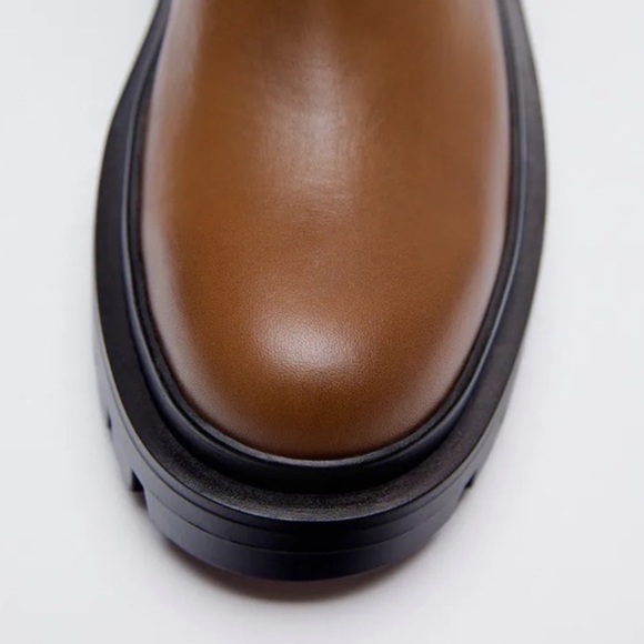 Zara Leather Ankle Boots - Picture 6 of 11